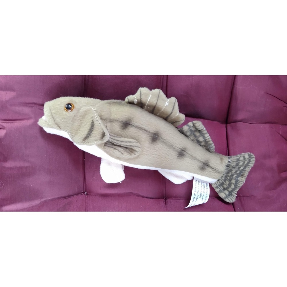 Cabin Critters‎ WALLEYE 10" Plush Catch of the Day Lifelike Fishing Realistic